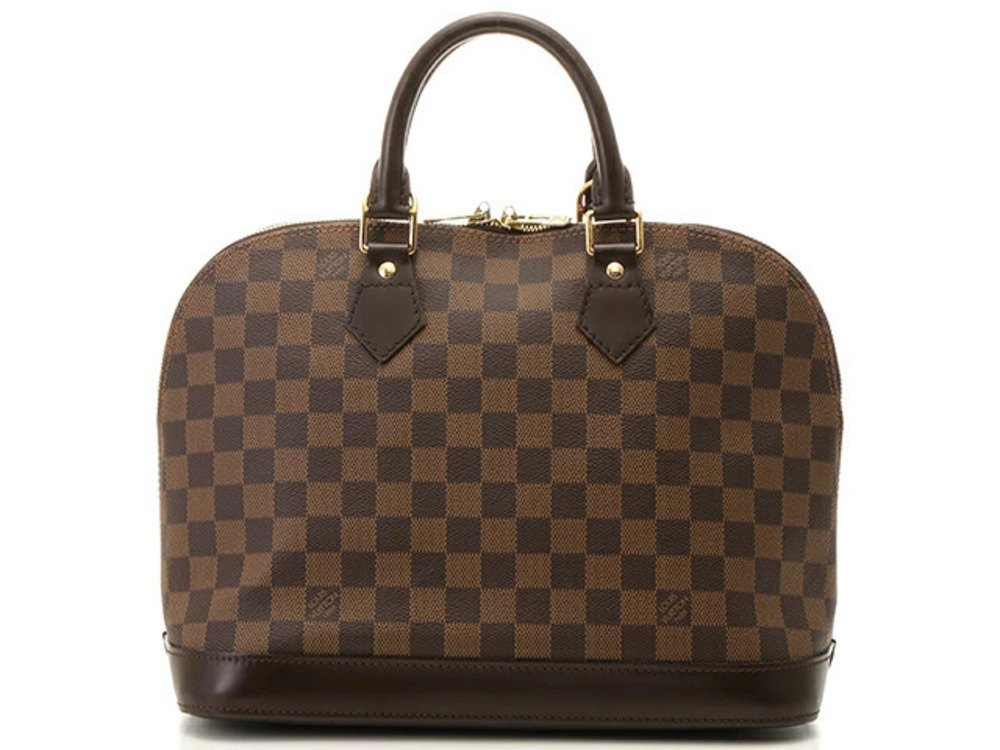 LOUIS VUITTON Alma Damier Handbag Brown